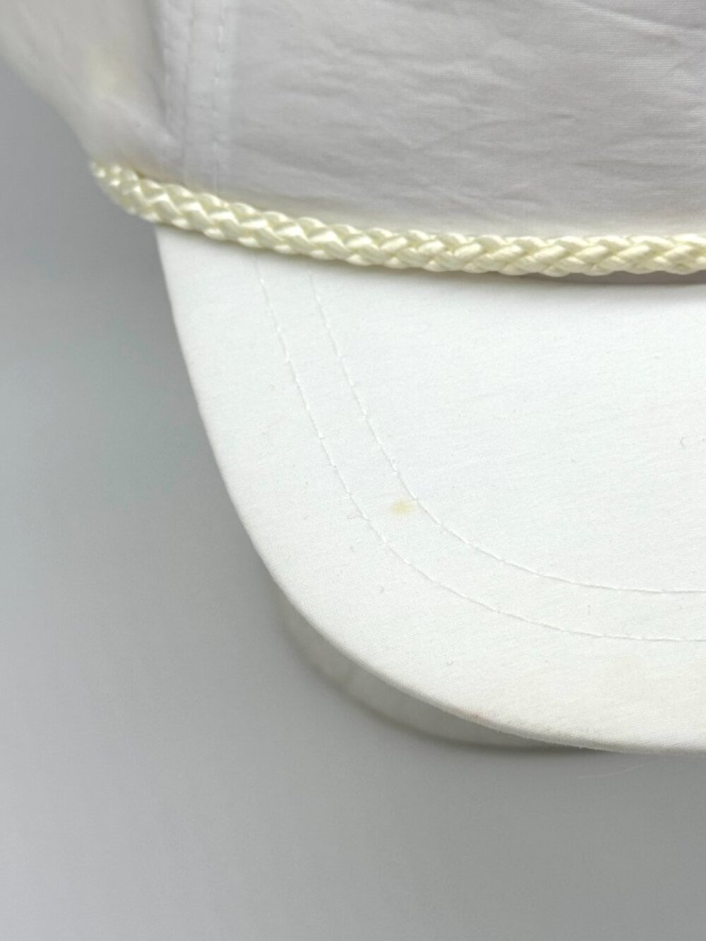 Vintage Brooks Sports Snapback Rope Hat White Retro Running - Picture 3 of 10
